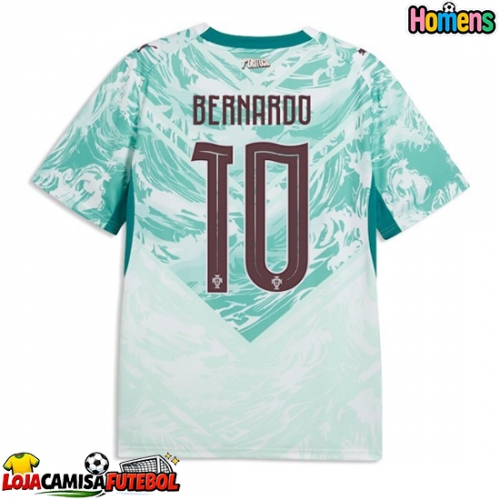 Camisa de Futebol Portugal Bernardo Silva #10 Equipamento Secundário Mundo 2026 Manga Curta
